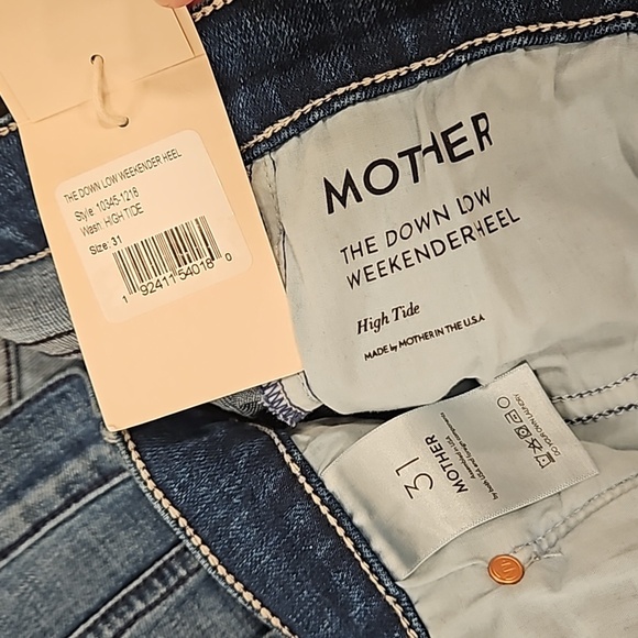 💕MOTHER💕 The Down Low Weekender Heel Jeans ~ High Tide 31 NWT - Picture 16 of 16